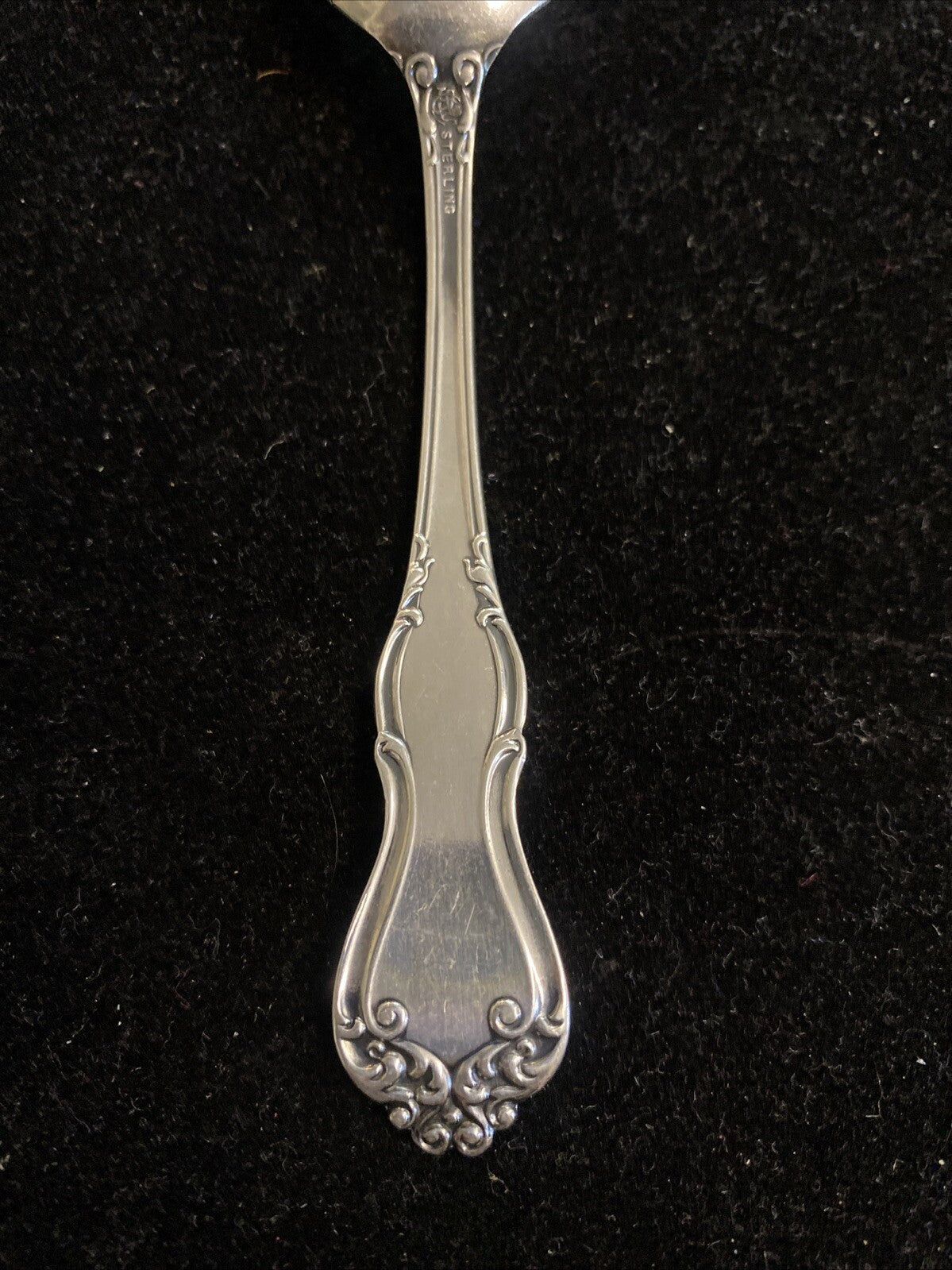 FRANK SMITH COLBERT STERLING SILVER 5.5" COFFEE SPOON -engraved Julia 1921 15.8g