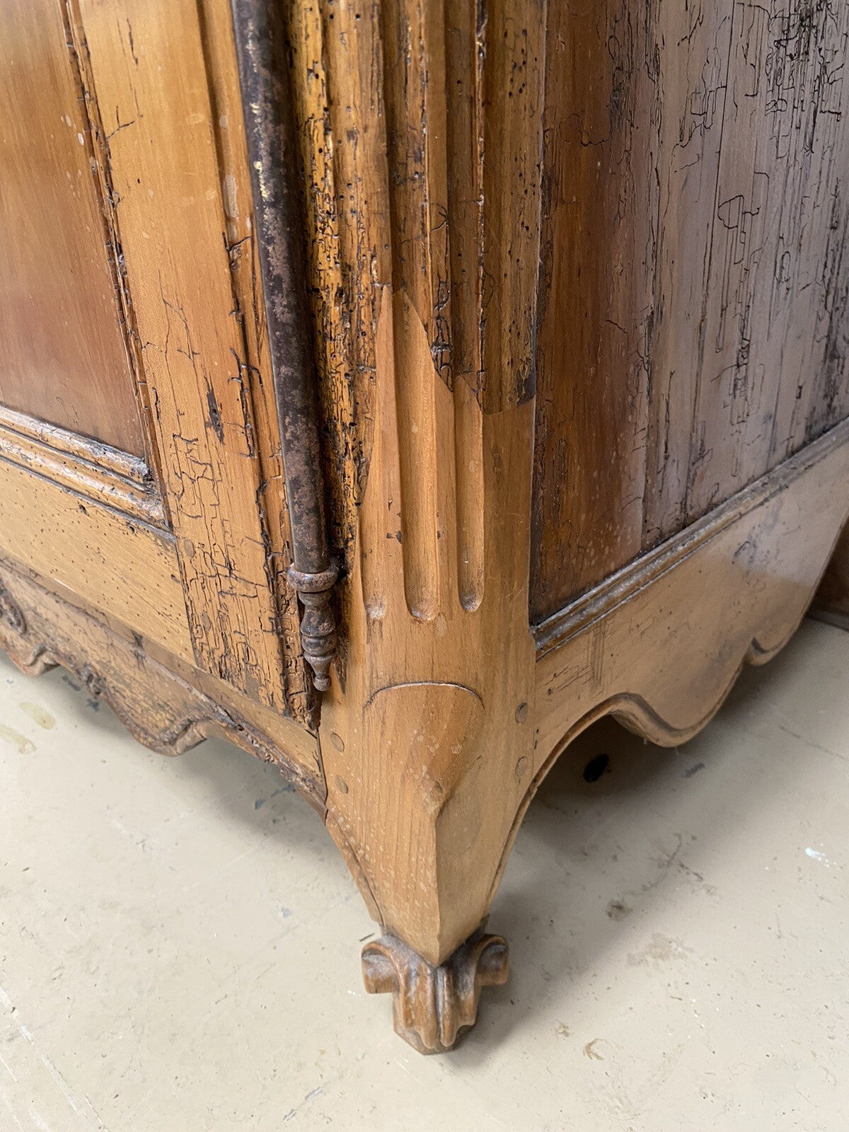 Antique French Louis XV Cherrywood Commode Chest Sideboard Cabinet 19th c. A7