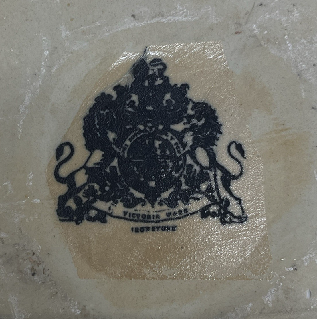 Victoria Ware Ironstone Chinoiserie Blue & White Porcelain Foot Bath 18" PB3