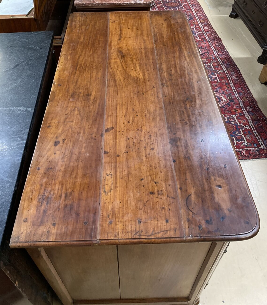 Antique French Provincial Louis XV Fruitwood Chest of Drawers Commode Sideboard