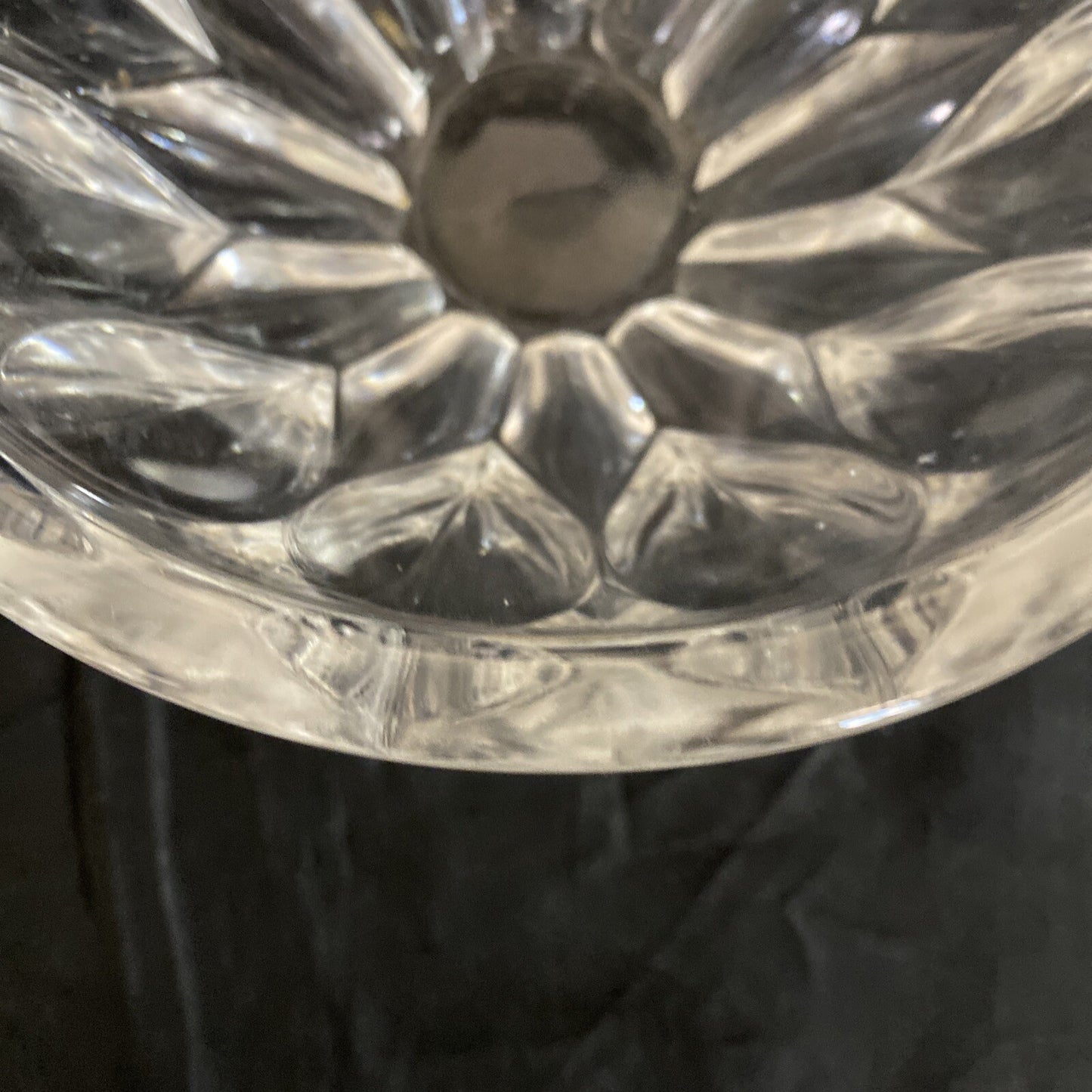 Vintage Kosta Art Glass Crystal Petal Bowl - Perfect and Glowing! Sweden Perfect