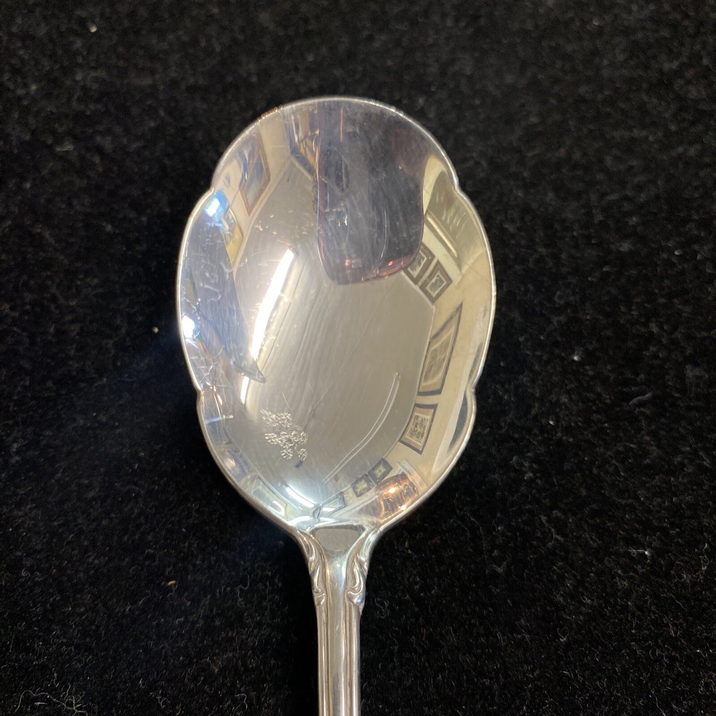 Sterling Silver Alvin  Pirouette 6" Sugar Shell Spoon
