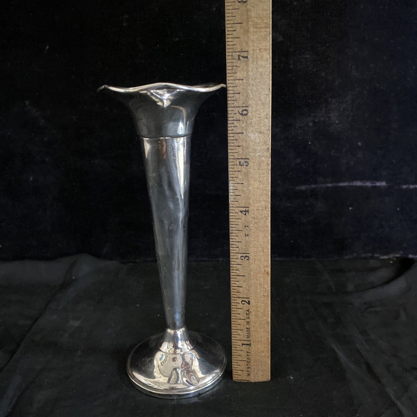 Fisher Silversmiths Sterling Silver 6 1/2" Weighted "606" Bud Vase 104g