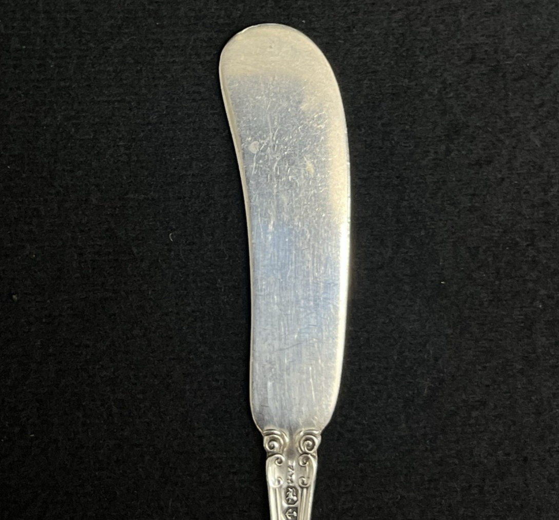 Melrose by Gorham 28.91g Sterling Silver Flat Handle Butter Spreader 5 3/4 in