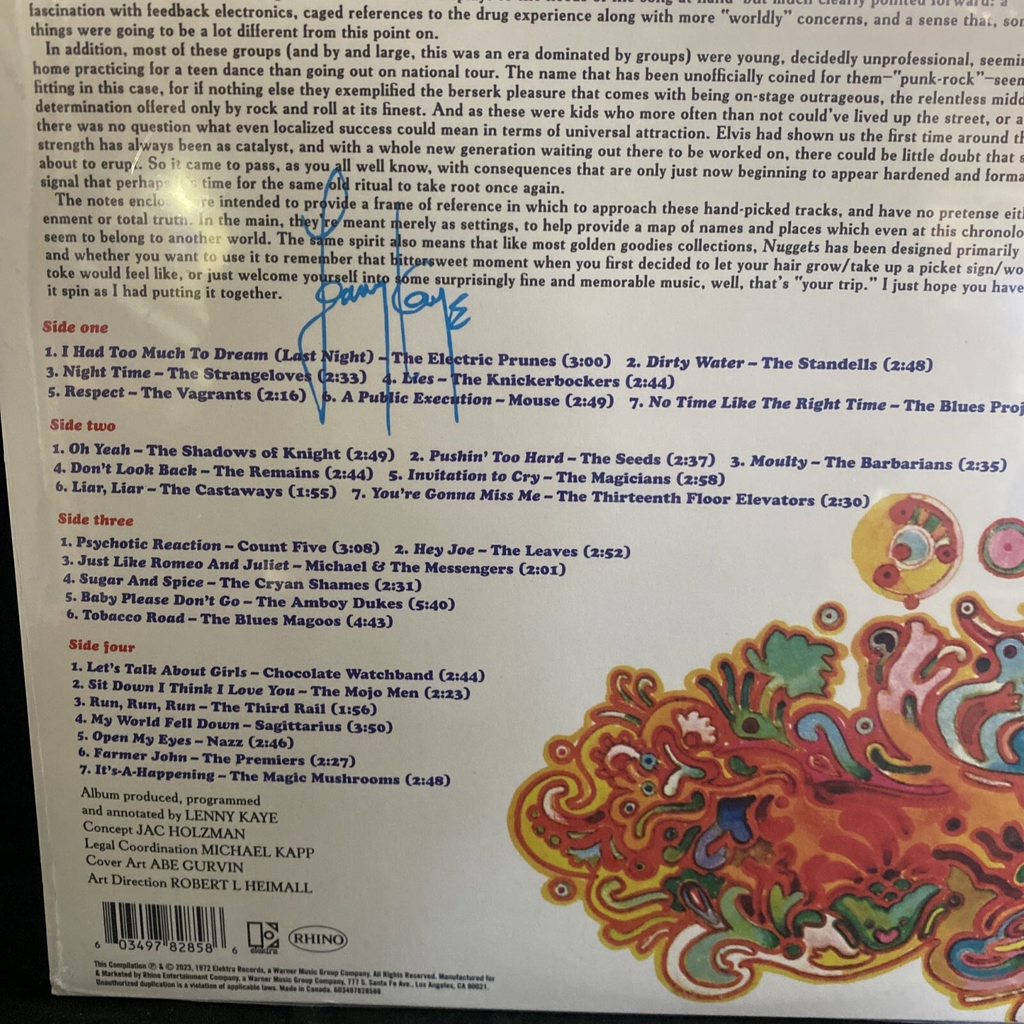 Nuggets Original Artyfacts From First Psychedelic Era 1965-1968 Vol. 2 SPLATTER