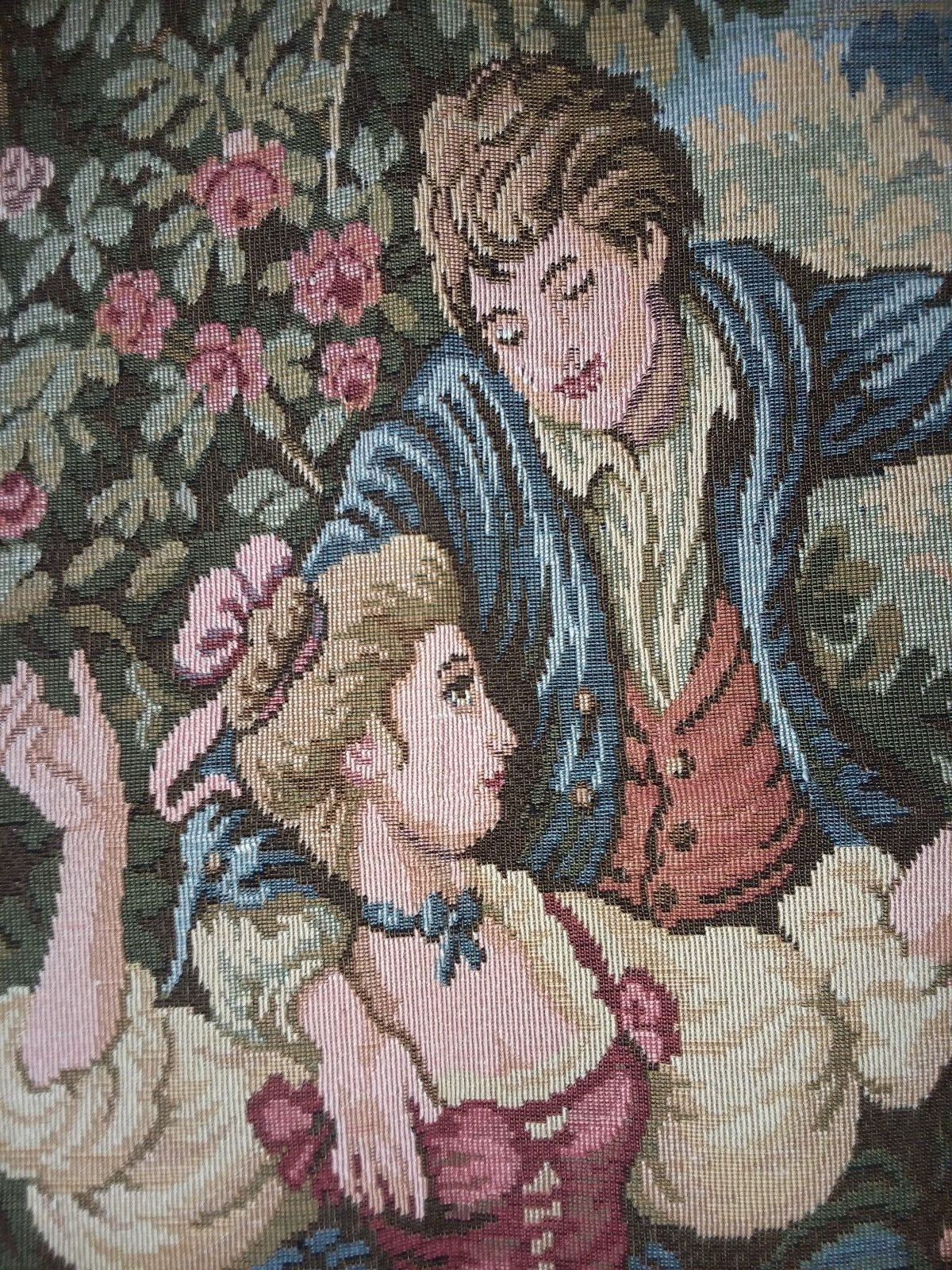 French Wall Hanging Tapestry Fête printanière  "Spring Festival"  56''x 43''