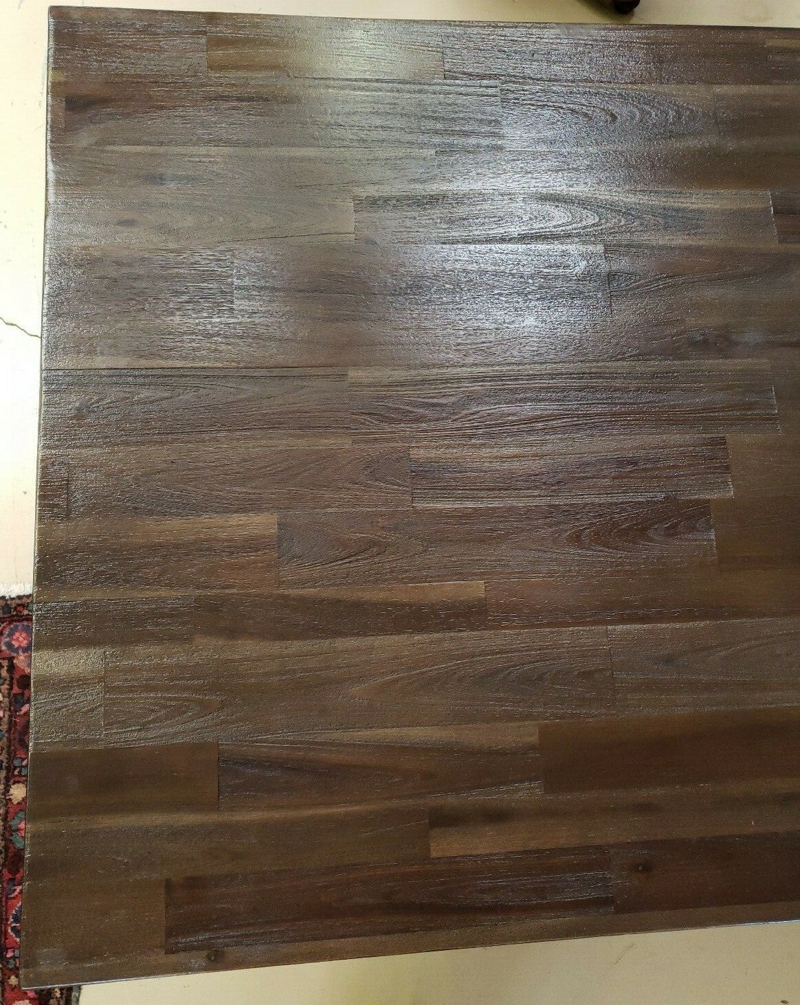 Urban Loft 78" Dining Table Dark Brown