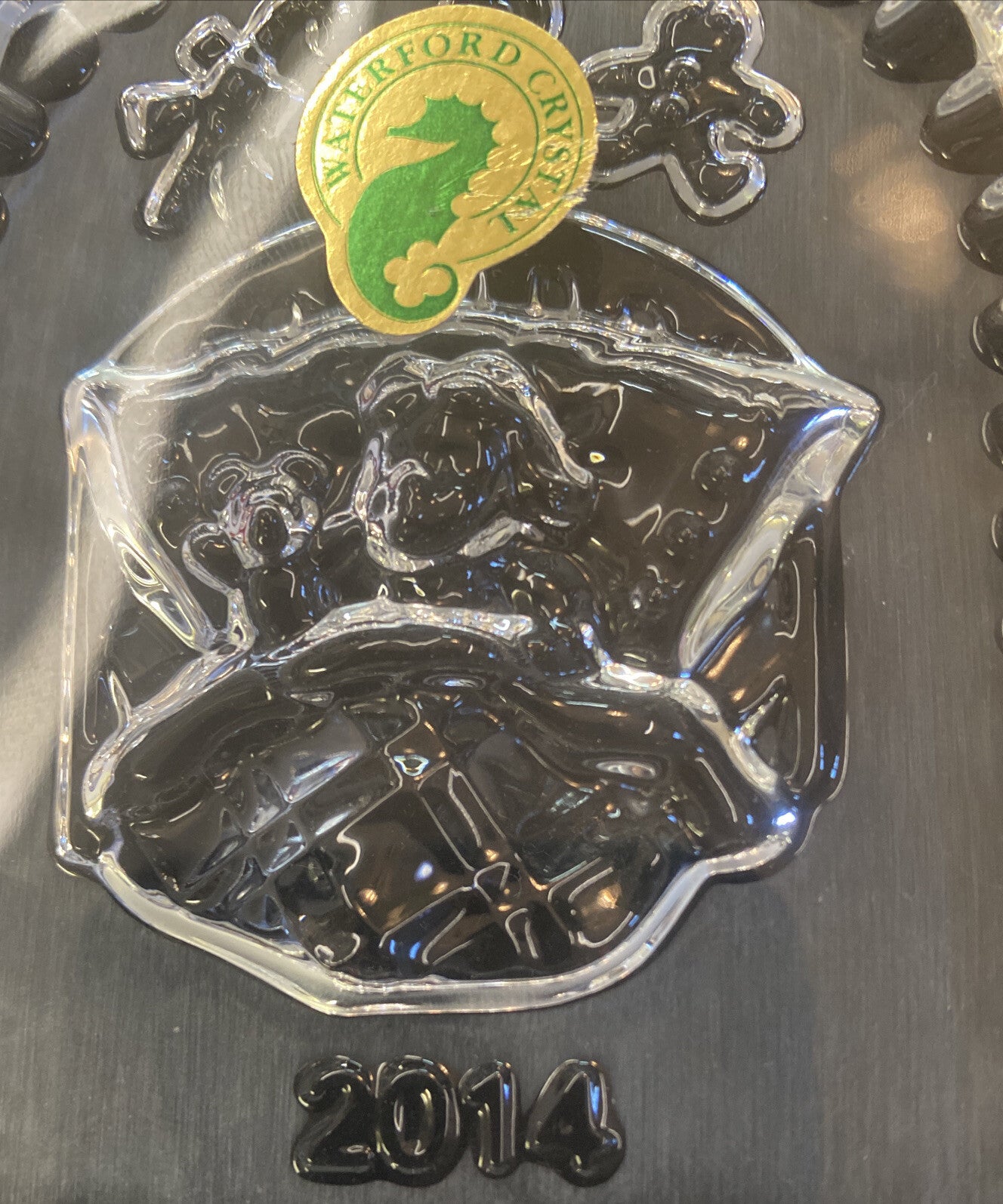 WATERFORD 2014 T'WAS THE NIGHT BEFORE CHRISTMAS Crystal Ornament w/original bag