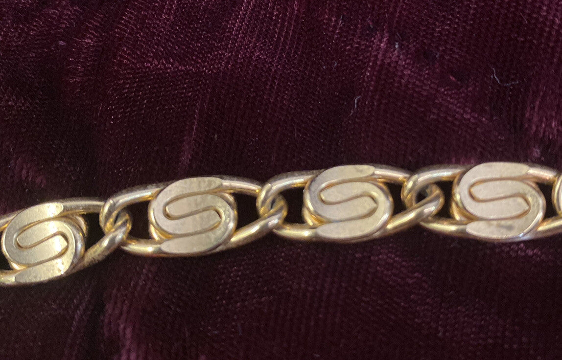 Retro Gold Plated 17" Necklace and Matching  Clip-on Earrings MCM