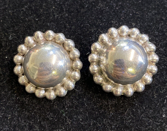 Sterling 925 Clip Earrings 16.2g