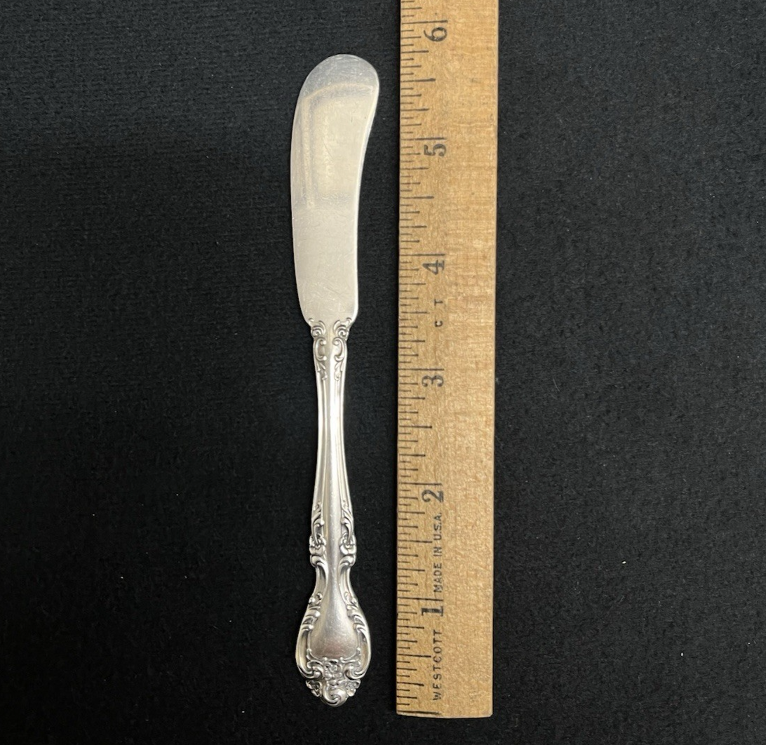 Melrose by Gorham 28.91g Sterling Silver Flat Handle Butter Spreader 5 3/4 in