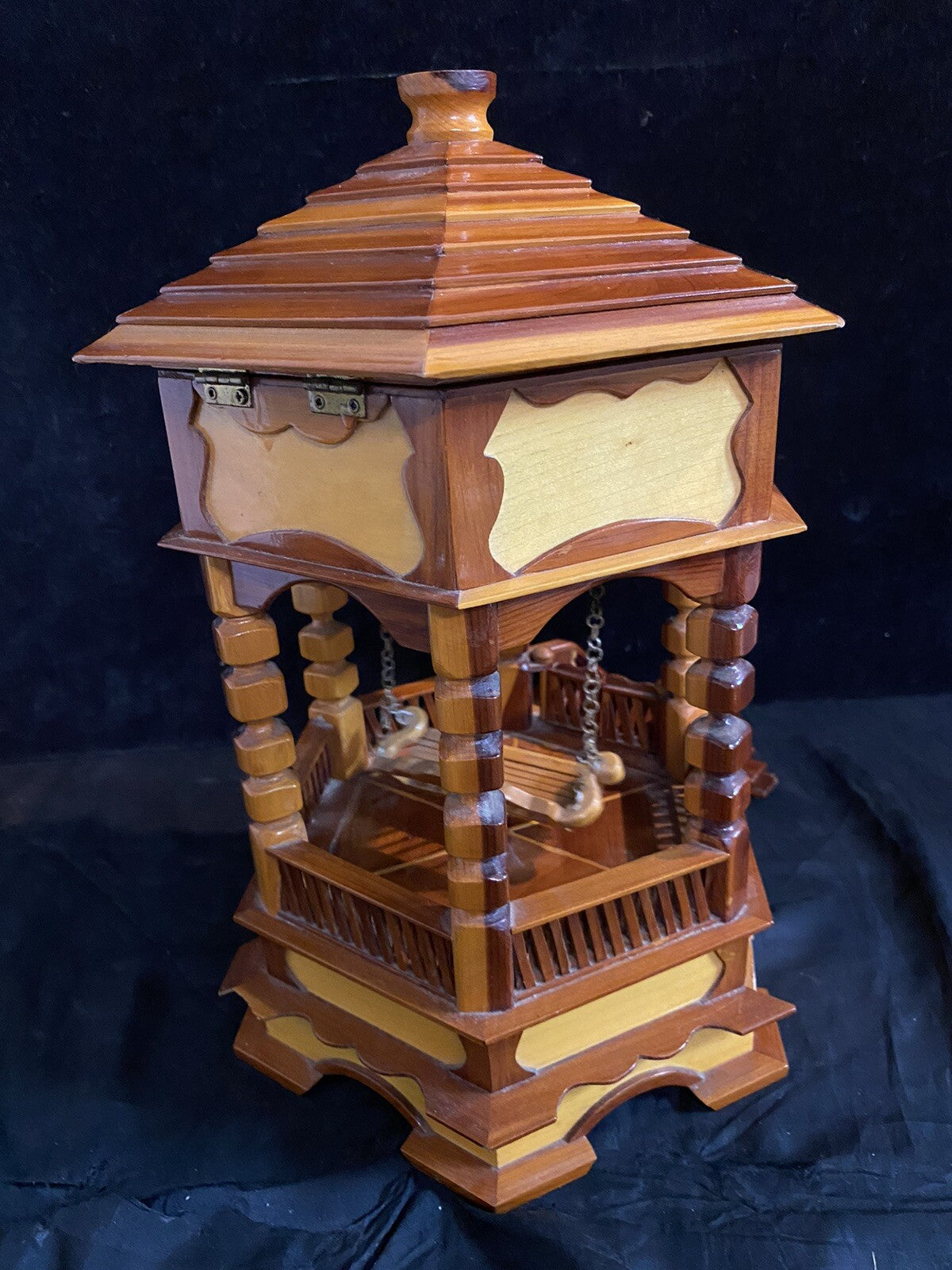 Handmade Wooden Gazebo Jewelry Box
