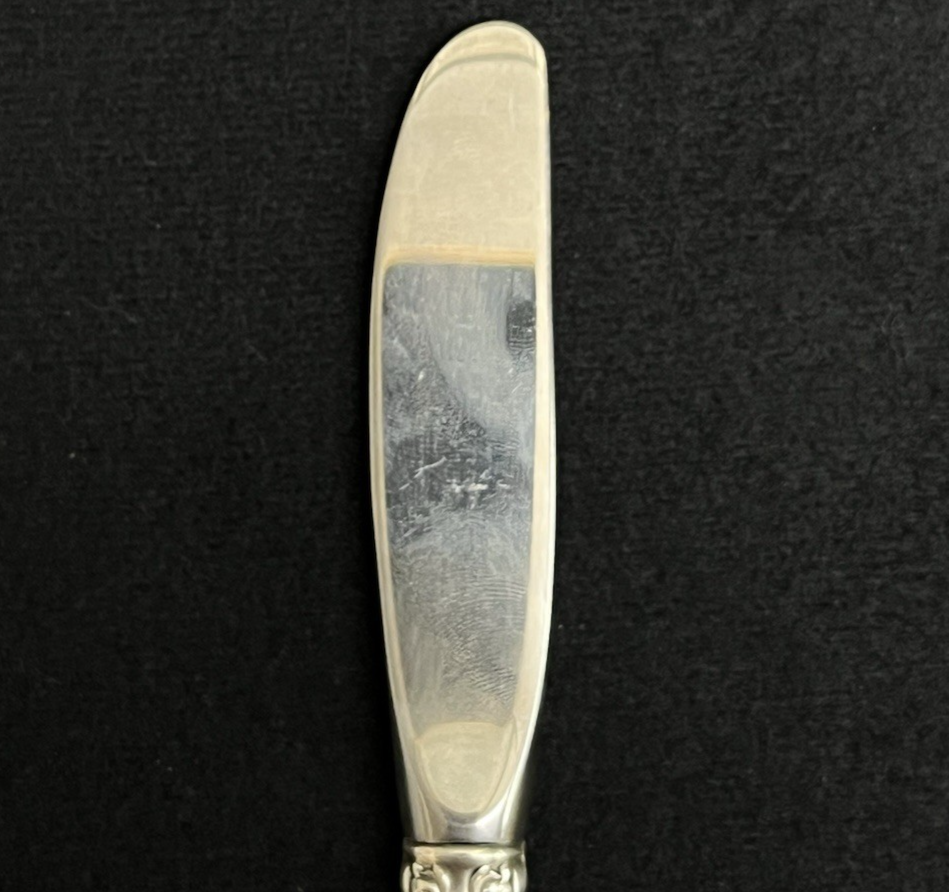 Melrose by Gorham 42.7g Sterling Modern Hollow Butter Spreader 6 1/4"Gorham Mark