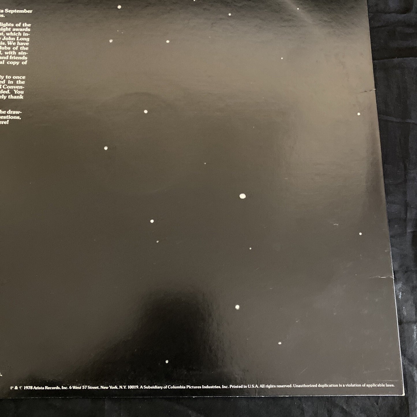 WHITE LABEL PROMO "AIR WARS" John Long & Carter Davis ARISTA LP NM/EX ALS-07