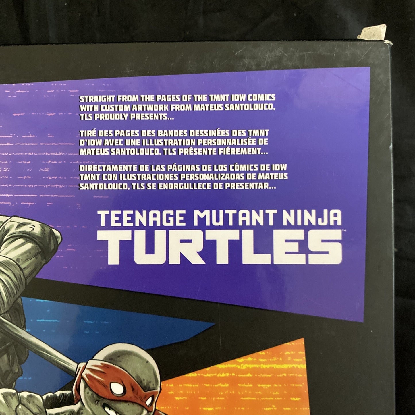 Teenage Mutant Ninja Turtles BST AXN Turtles IDW Comic Black & White SDCC 4 Pack
