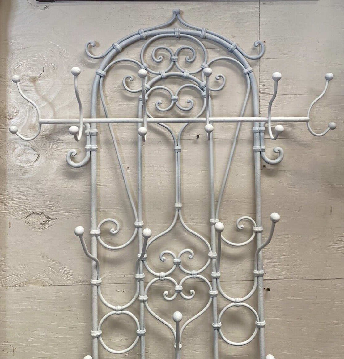 Antique French Victorian Cast Iron Umbrella Stand Hat Coat Rack Hall Tree