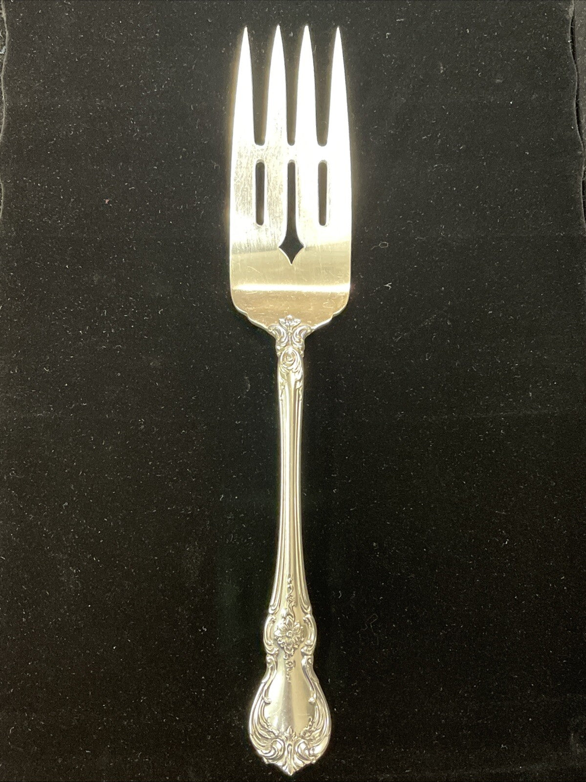 OLD MASTER 1942 Towle 69g Sterling Silver Cold Meat Serving Fork 8.25"