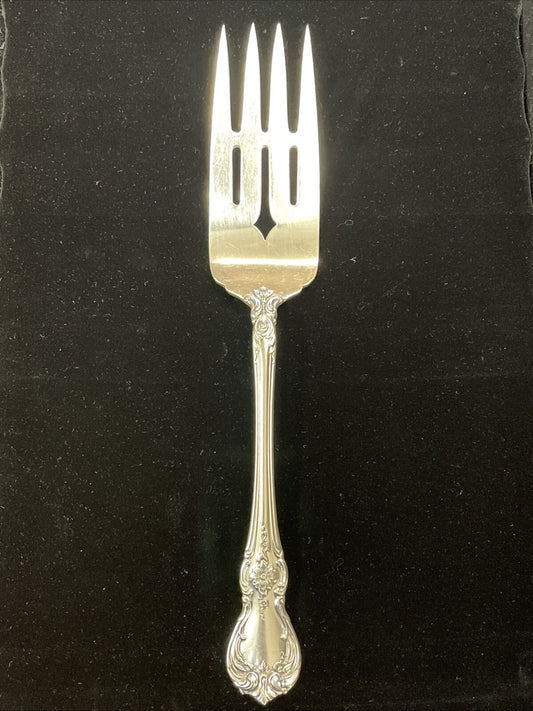 OLD MASTER 1942 Towle 69g Sterling Silver Cold Meat Serving Fork 8.25"