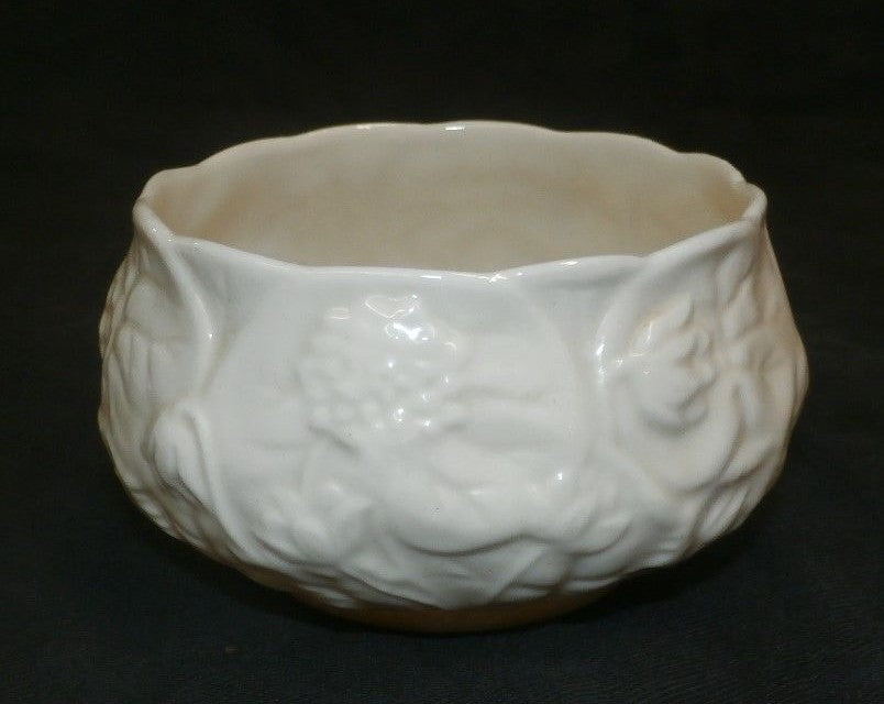 Belleek Open Sugar Bowl - Lotus Pattern - 3rd Green Mark