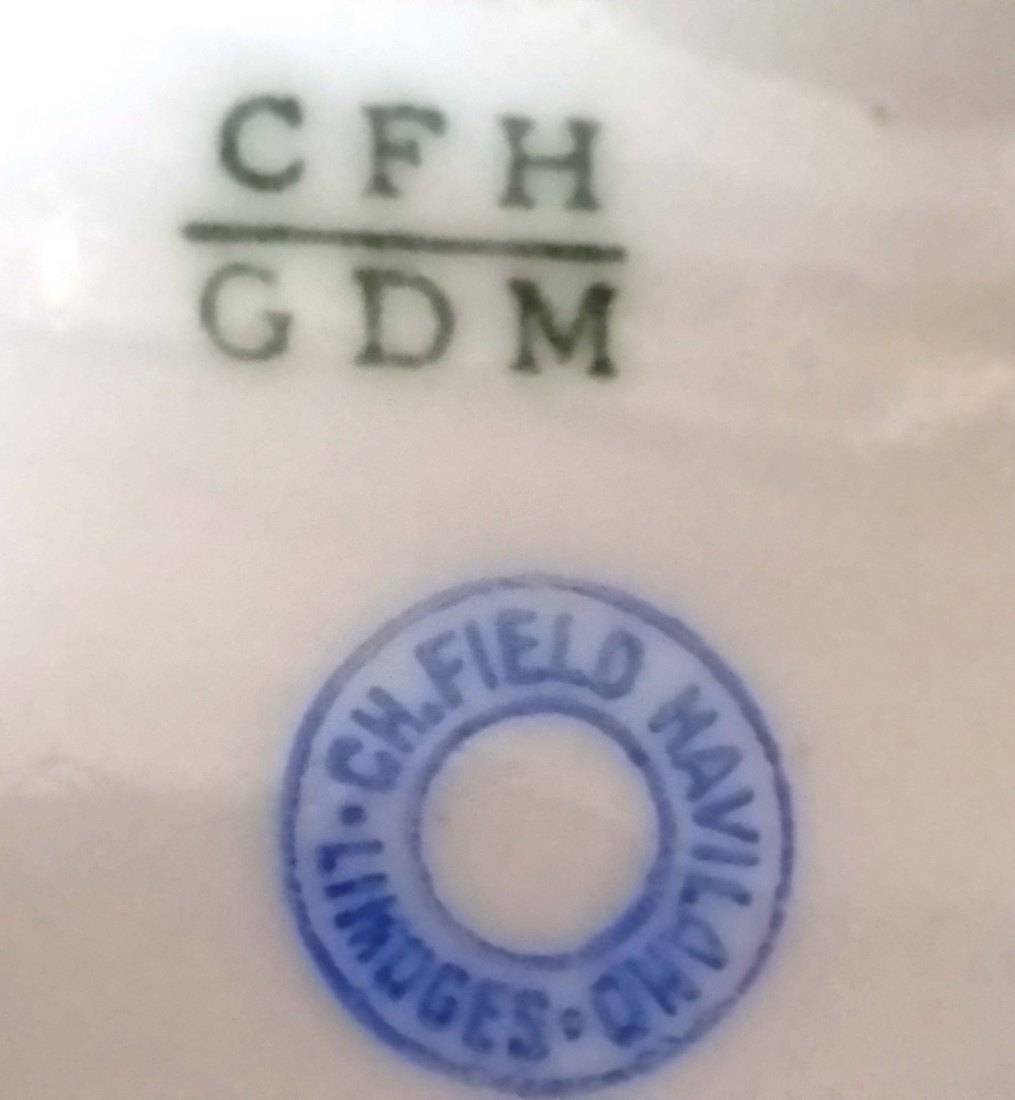 Early Charles Field  Haviland Coffee Pot-White/Gold Shape-1880's CFH/GDM