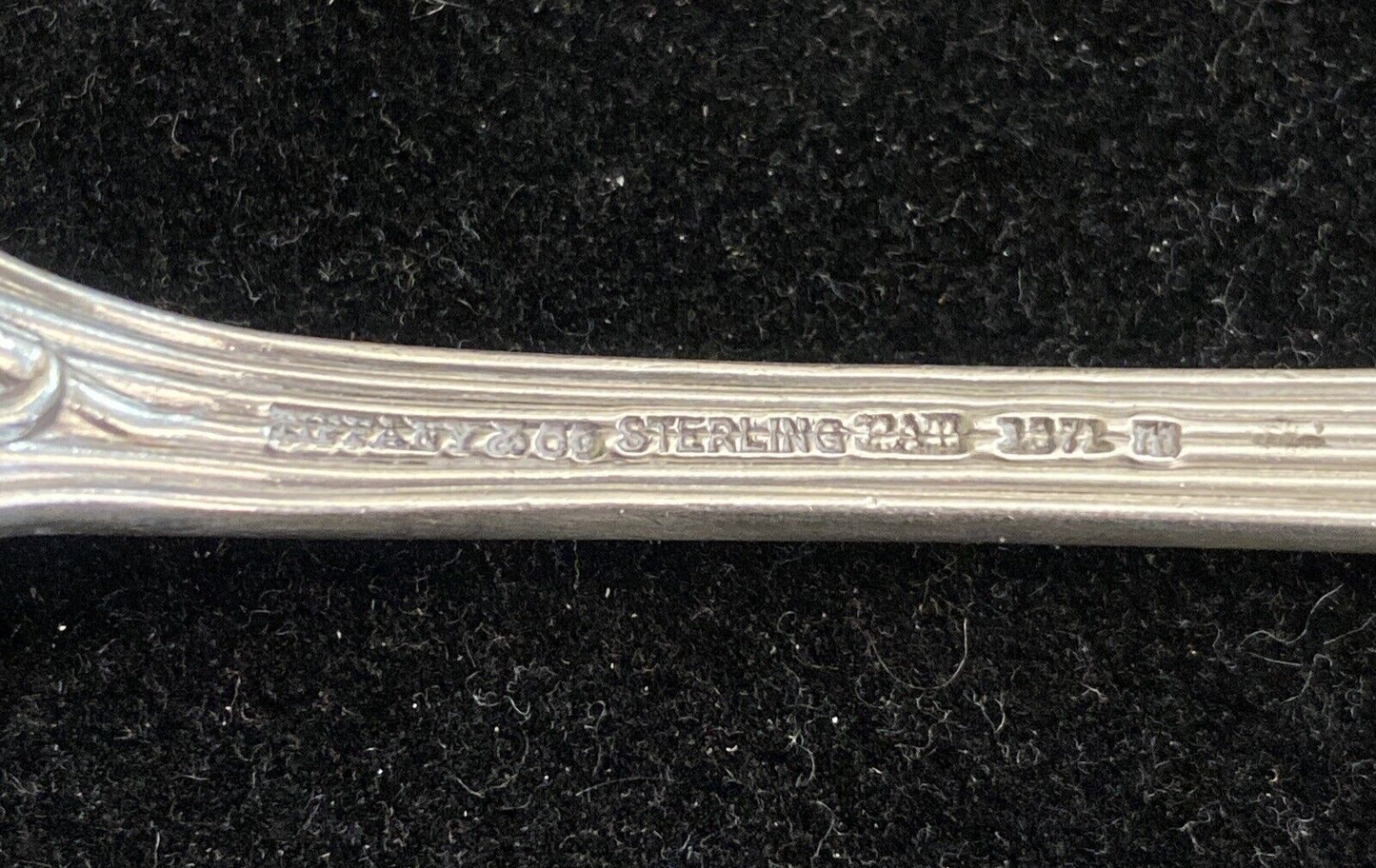 Japanese by Tiffany & Co Sterling Silver 6 3/4" Four Tine Salad Fork RARE mono S