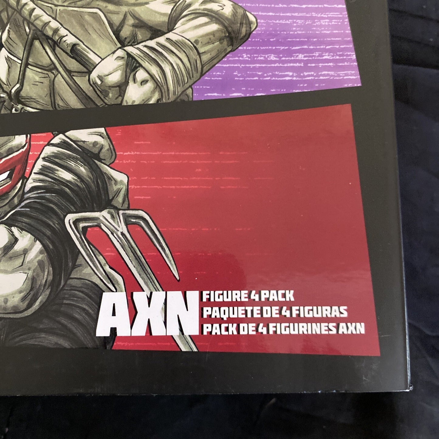 Teenage Mutant Ninja Turtles BST AXN Turtles IDW Comic Black & White SDCC 4 Pack