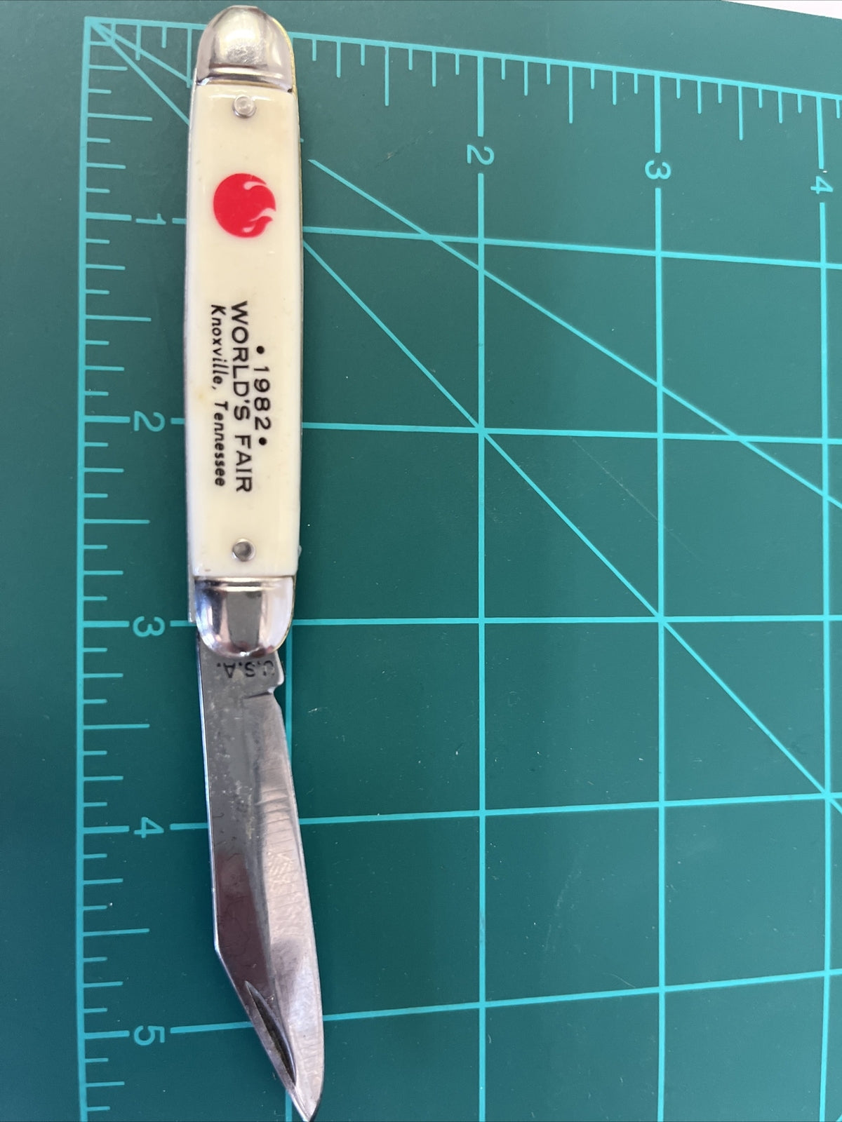 WORLD’S FAIR 1982 Knoxville Tennessee Pocket Knife 1 Blade Made In USA New