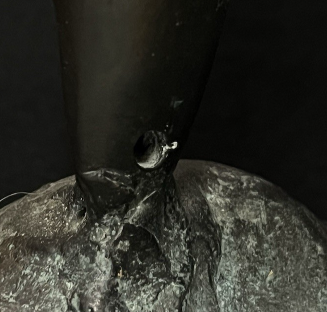 PB6 Bronze School of Dolphins Ocean Scene Statue w/ Wood Base 19"x 23"