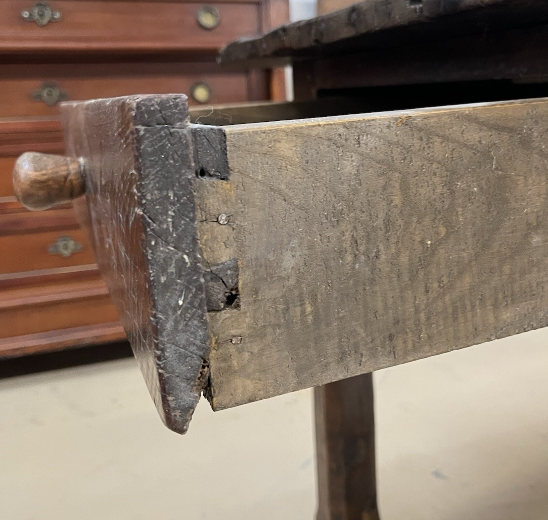 ANTIQUE FRENCH PROVINCIAL OAK RUSTIC FARMHOUSE SOFA DINING WORK TABLE