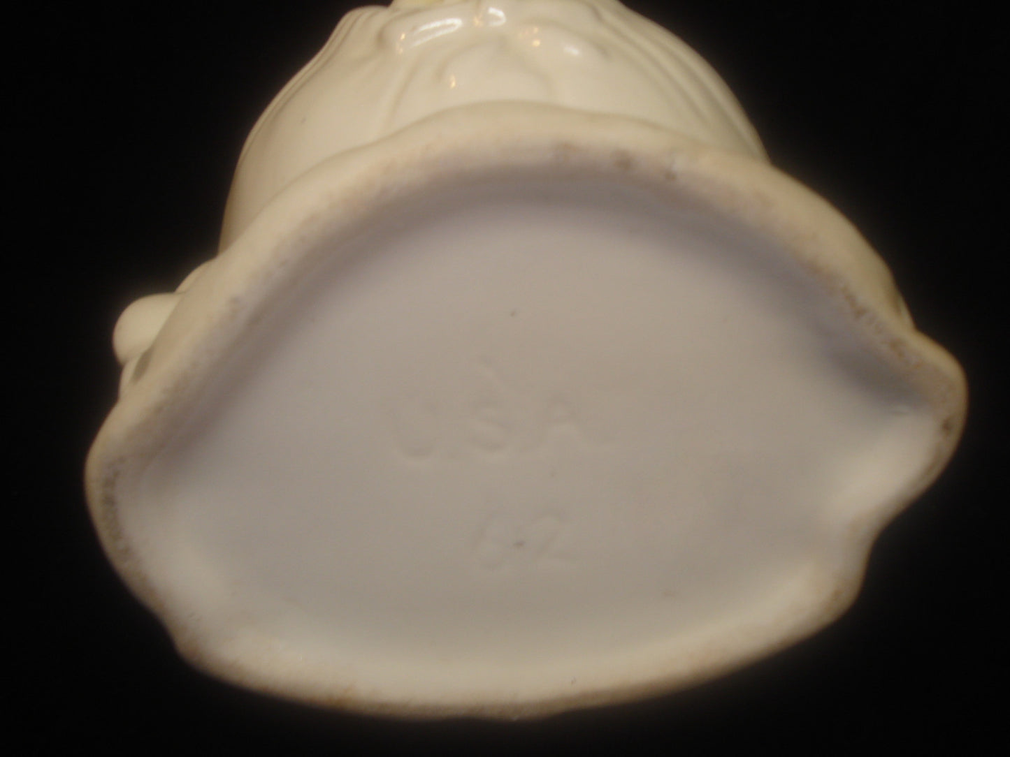 Infant Baby in Bonnet Headvase  Pottery Head Vase Planter USA Hull ? 1940's