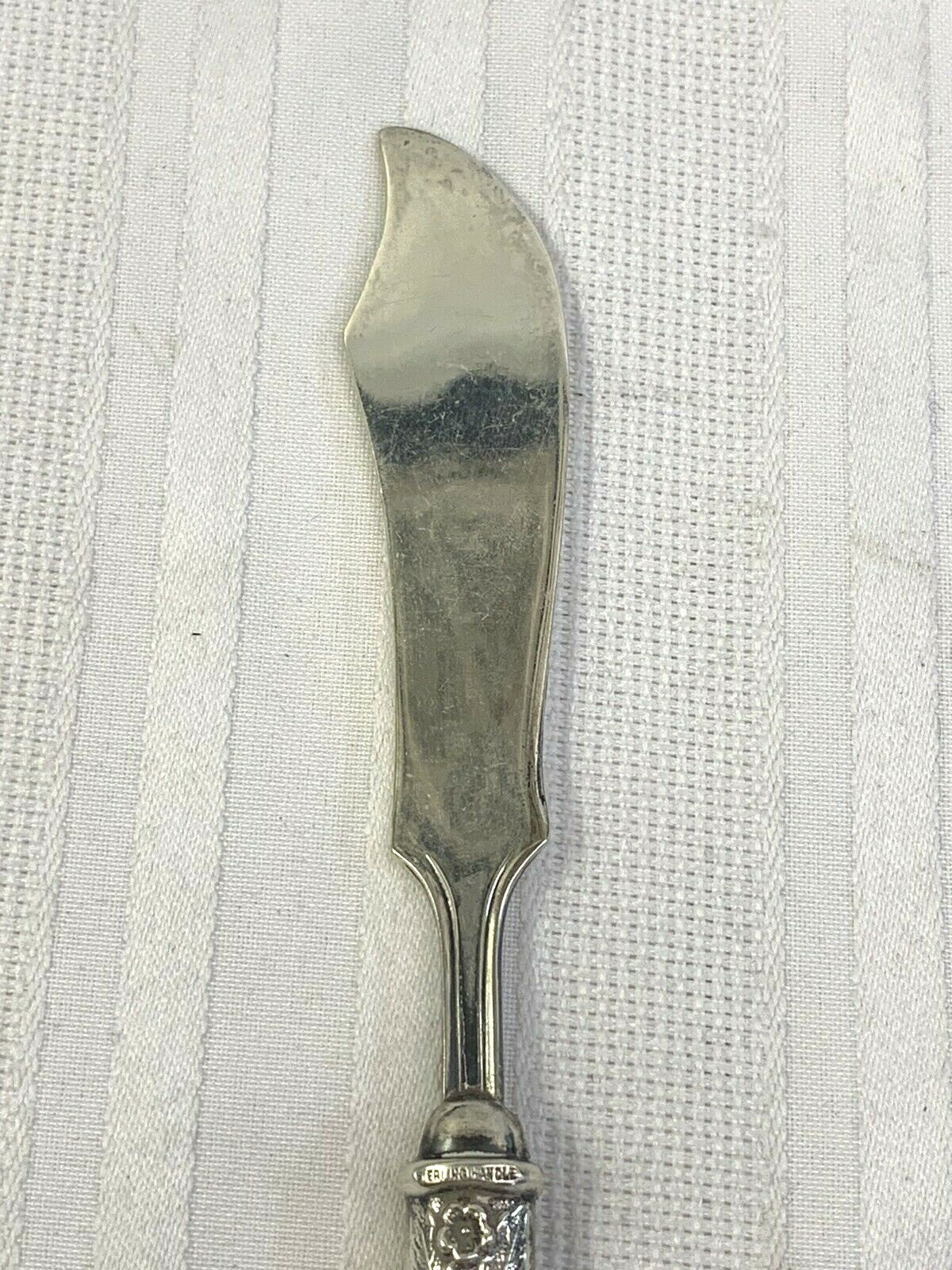 Manchester Sterling Silver "Southern Rose" Pattern Master Butter Knife pre WWII