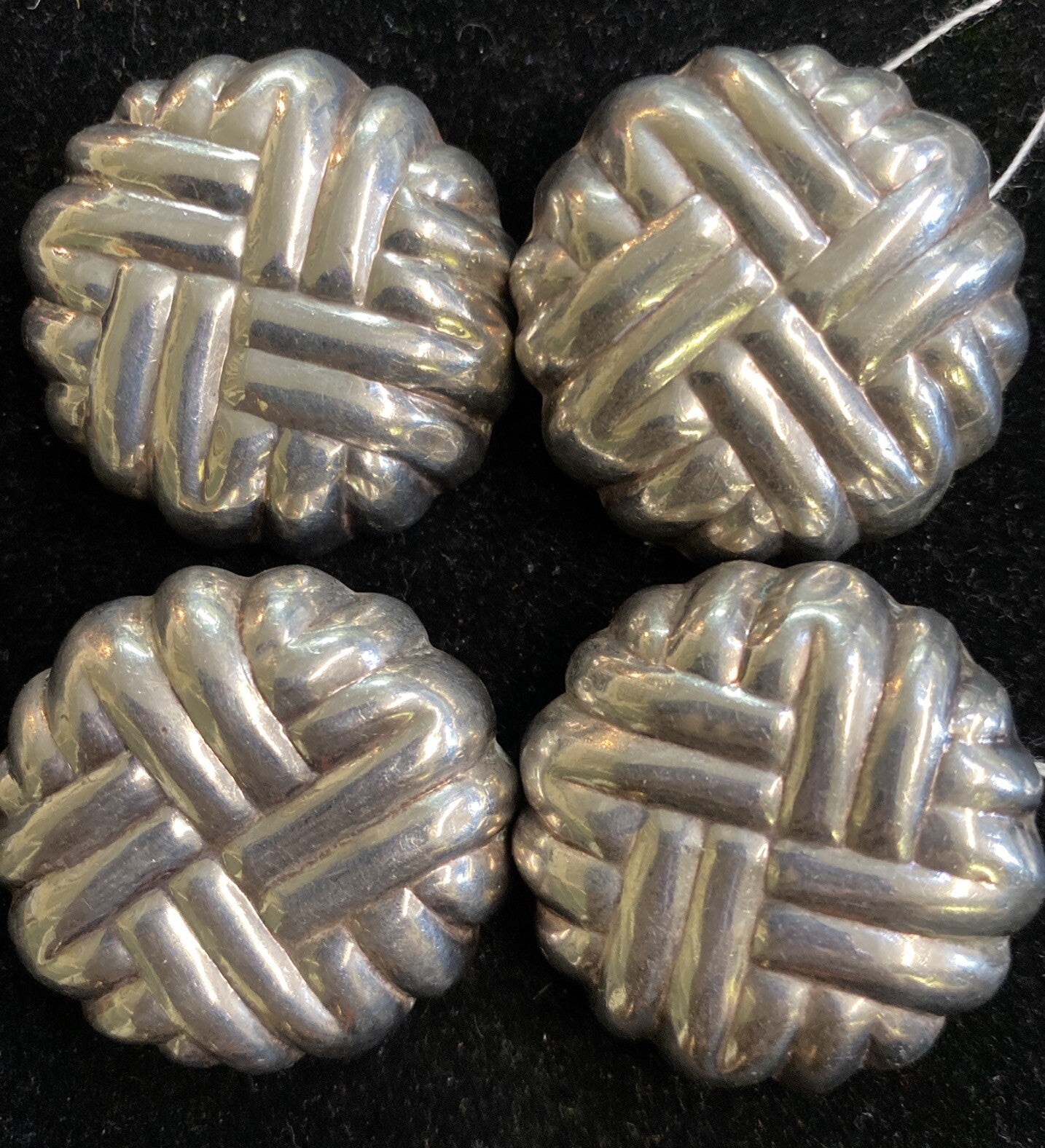 Pair of Sterling Silver 925 Clip On Earrings 15.3g