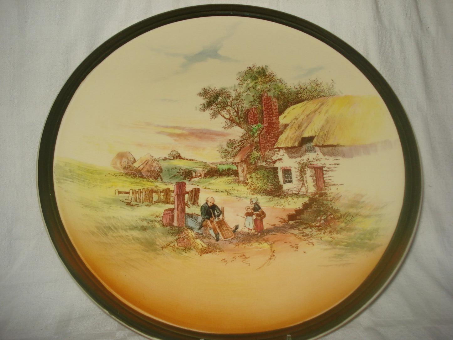 13 1/2" Royal Doulton "Rustic England" D5694 Charger Lg Display Plate Superb