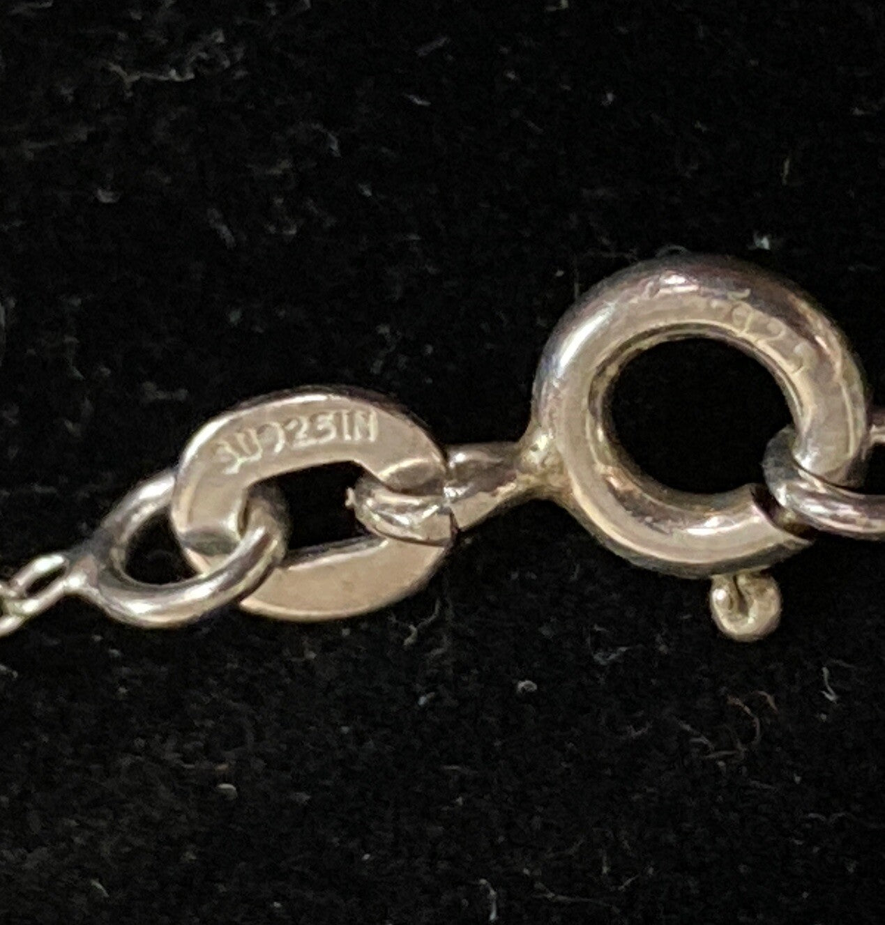 STERLING SILVER SU CUT OUT DESIGN PENDANT CHAIN NECKLACE 925 FINE