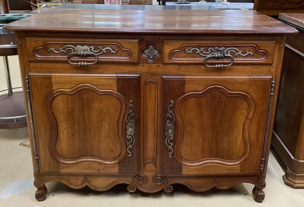 Antique French Provincial Louis XV Fruitwood Chest of Drawers Commode Sideboard