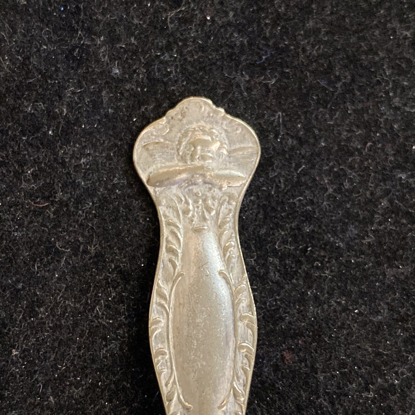 Art Silver Co. 5 1/8" Cherub Silverplate Teaspoon from Rapheal Child Set 1899