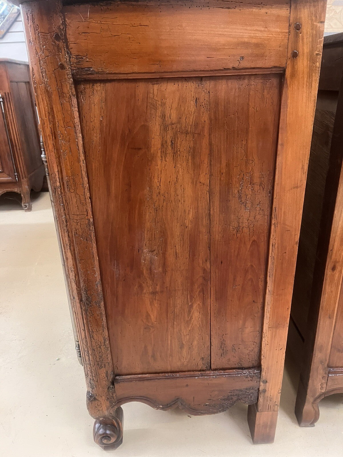 ANTIQUE FRENCH PROVINCIAL FARMHOUSE FRUITWOOD CHEST COMMODE DRESSER