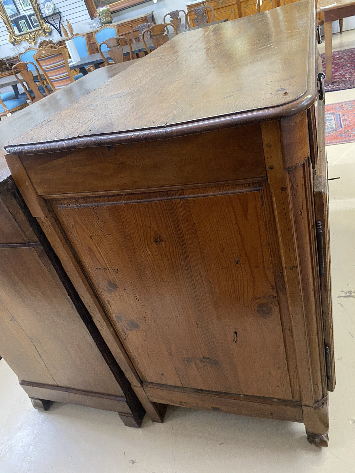 French Provincial Louis XV Cherry Chest Commode Cabinet Buffet Sideboard 1800's