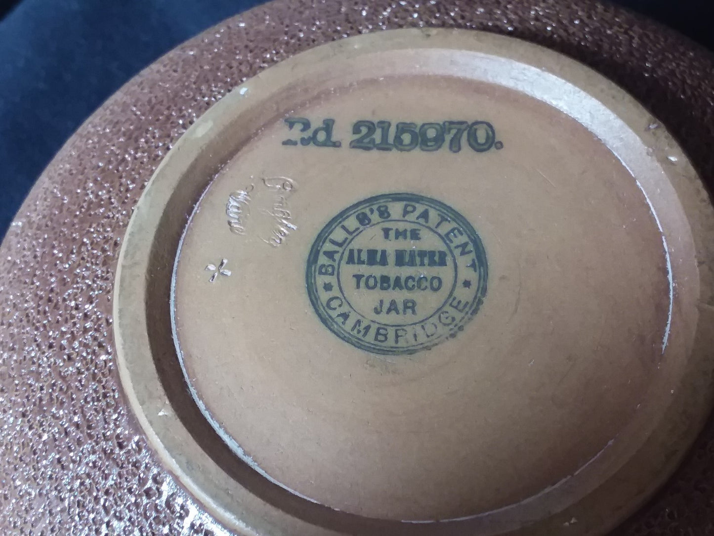 ALMA MATER Tobacco Jar / Humidor - CAMBRIDGE Langley Ware