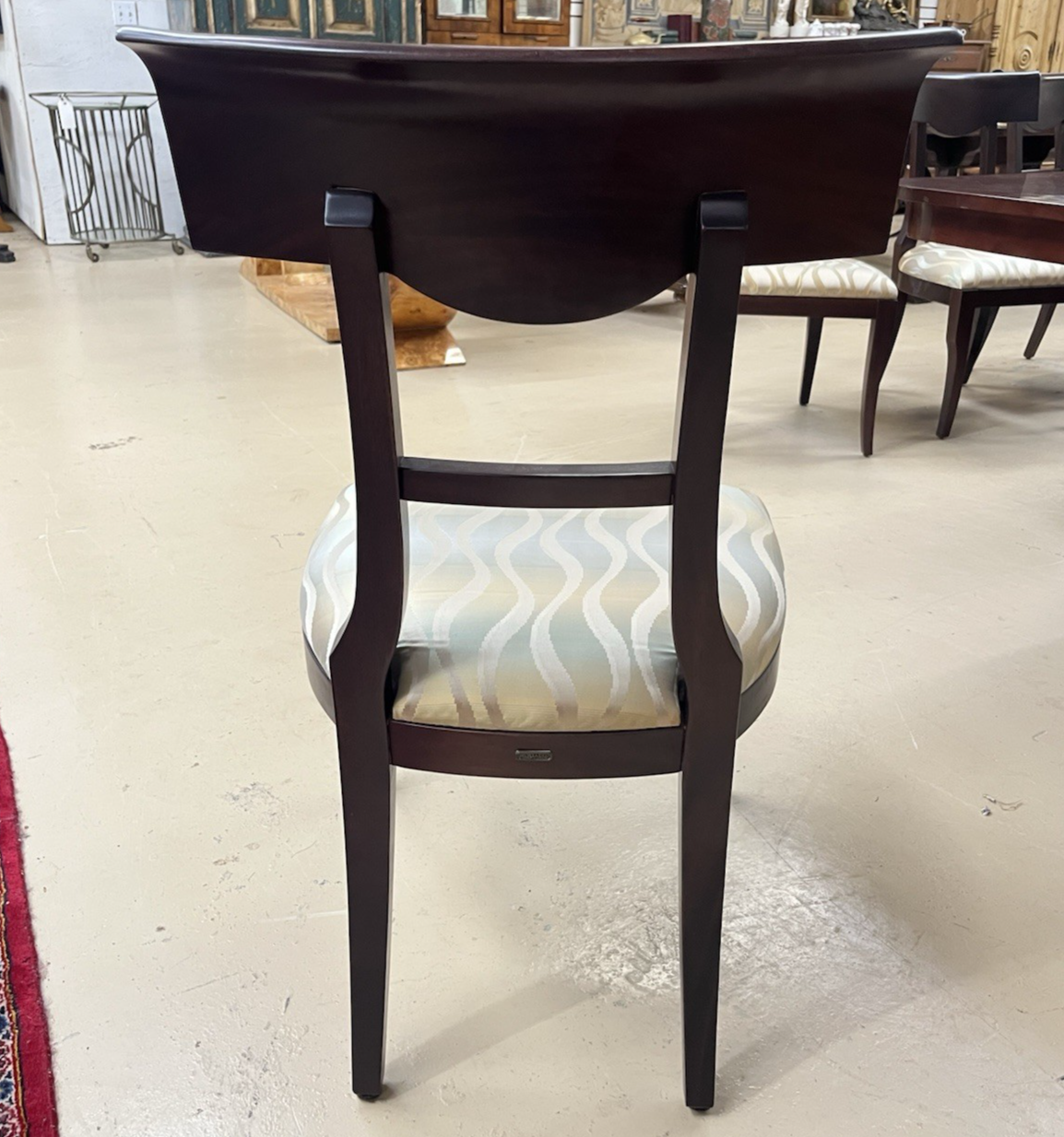 Hurtado "Gala" French Modern Mahogany Dining Table w/ 2 Leaves & 11 Chairs