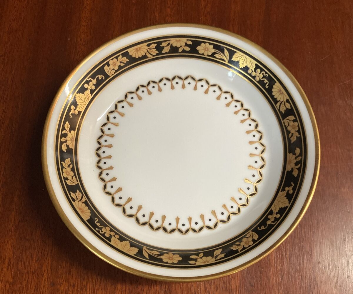 Richard Ginori Pincio Blak Black Place Setting Dish Set Of 6