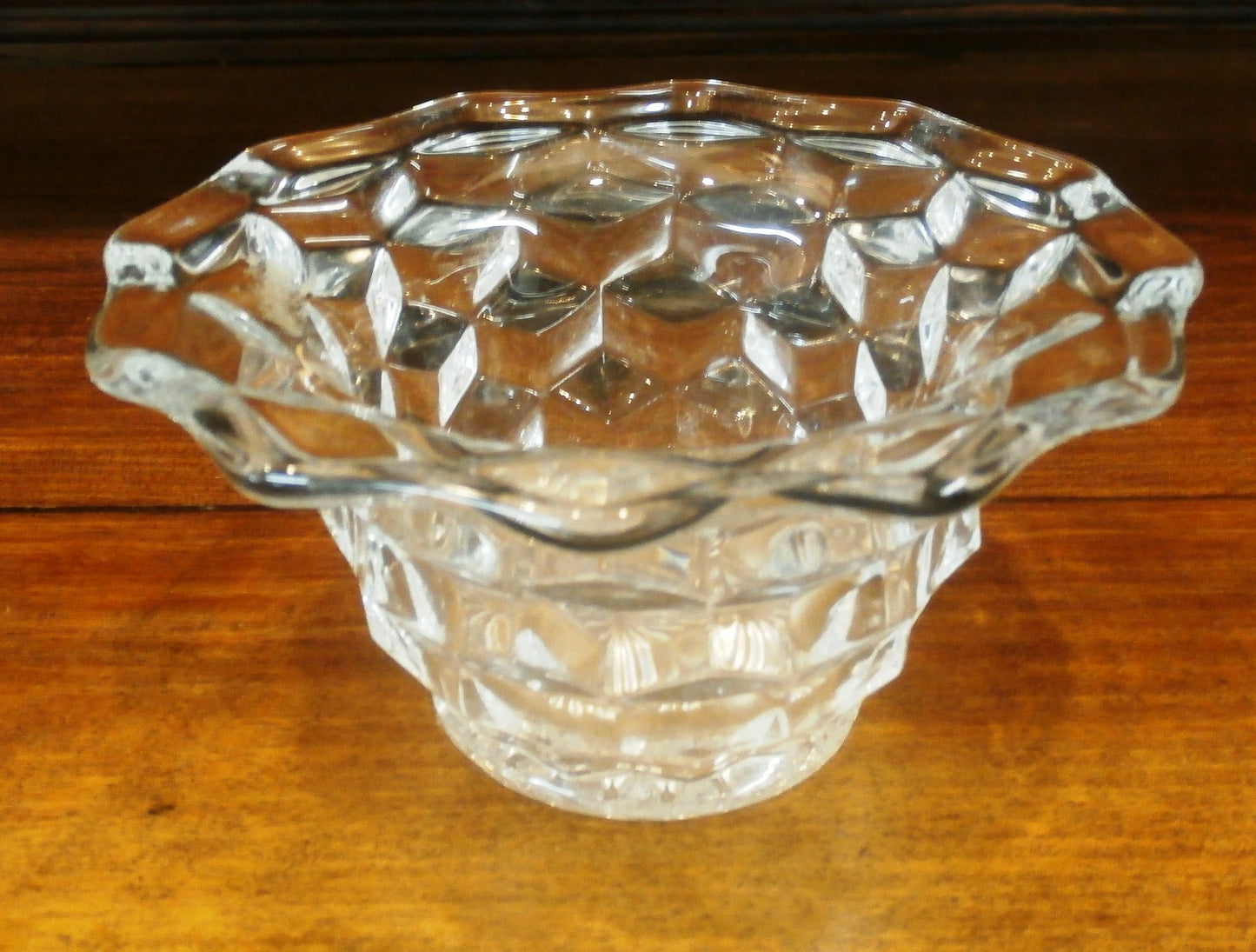 Fostoria American Clear Crystal Mayo Bowl 6" x 3" perfect