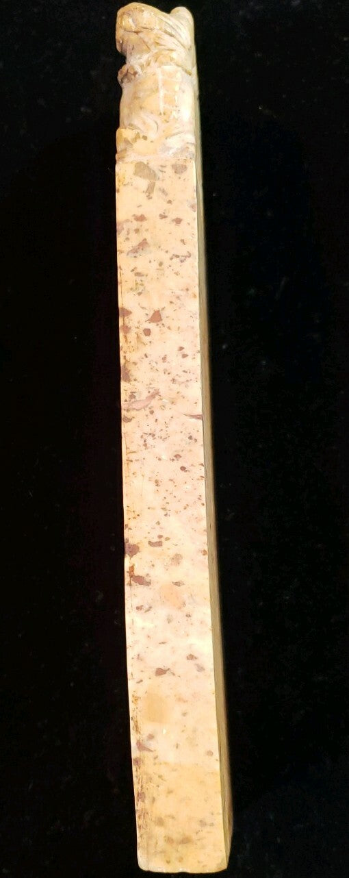 Antique Vintage Chinese Carved Soapstone Seal Foo Dog Inscription 20th Century