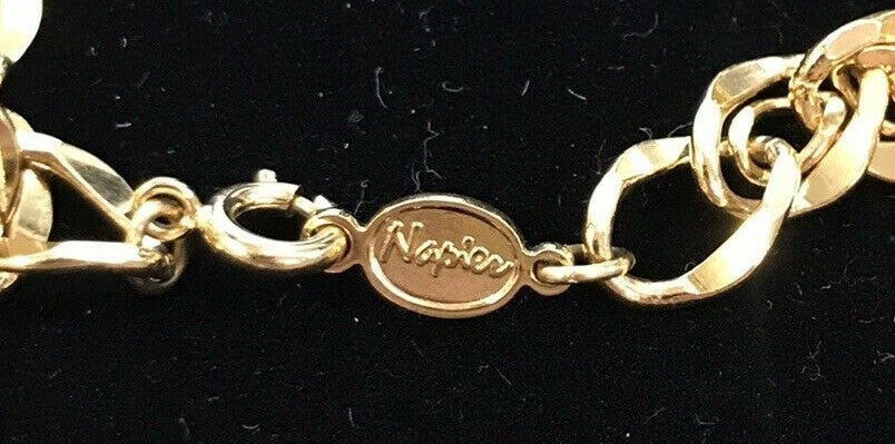Vintage Napier Gold Plated 17 1/2" Necklace