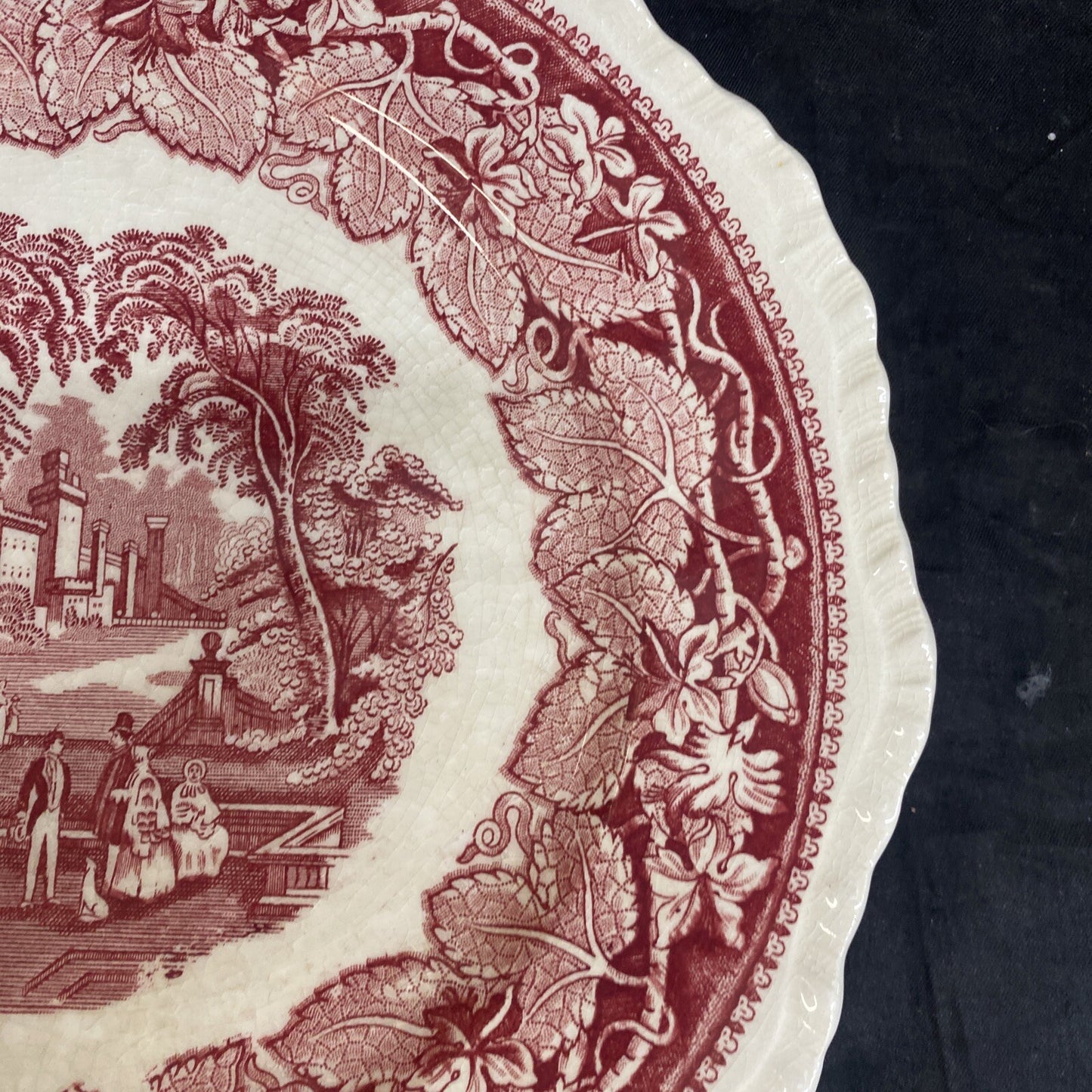 Mason's Vista Pink 10 3/4" Large Dinner Plate