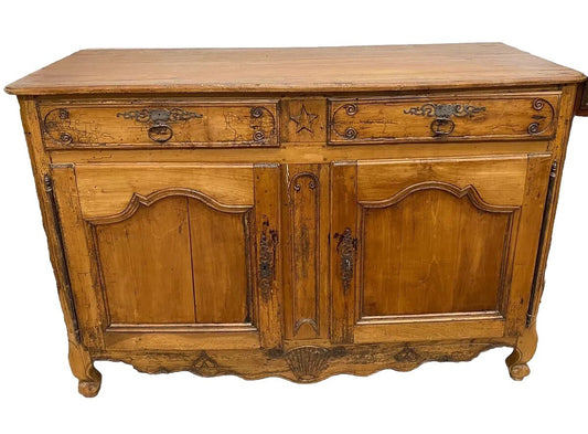 Antique French Louis XV Cherrywood Commode Chest Sideboard Cabinet 19th c. A7