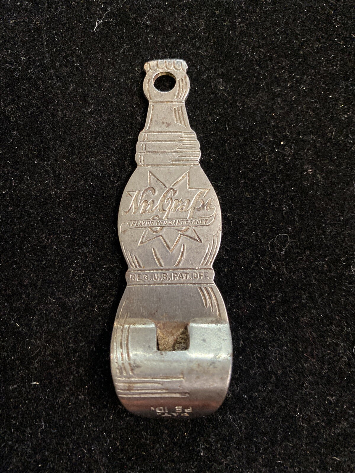 Vintage Nugrape soda Bottle Opener advertisement 14.6g