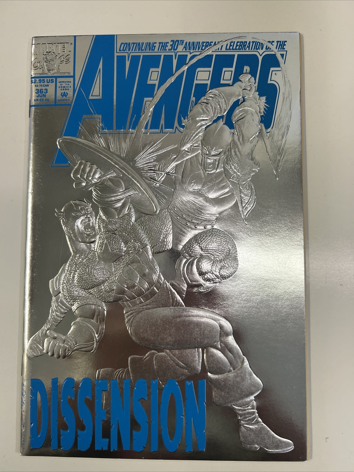1992 Marvel Comics Avengers 30th Anniversary Foil Covers Lot 360,363,366