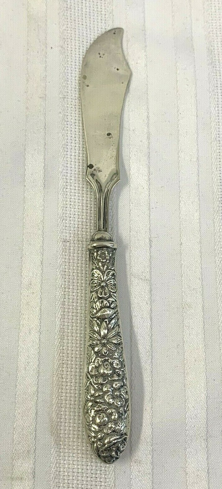 Manchester Sterling Silver "Southern Rose" Pattern Master Butter Knife pre WWII