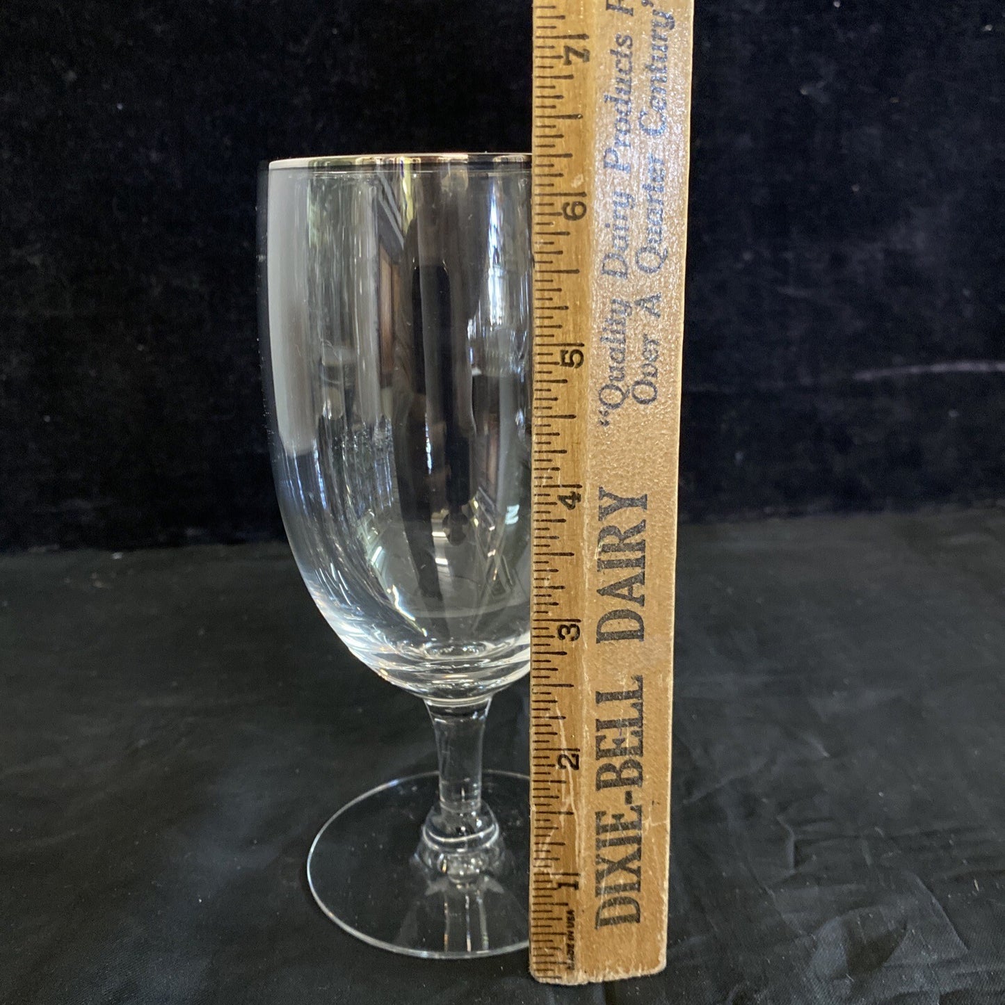 Seneca "Juliet" Platinum Trim 6 1/4" Iced Tea Glasses Set of 8